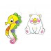 AM SD10P6-A: Amos Sun Deco Set - Animals 6 pcs